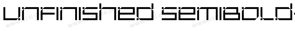 Unfinished SemiBold字体转换